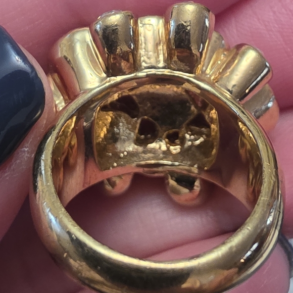 Vintage Cluster Dome Style Ring With Old Mine Style Faceted Stones - Picture 11 of 16